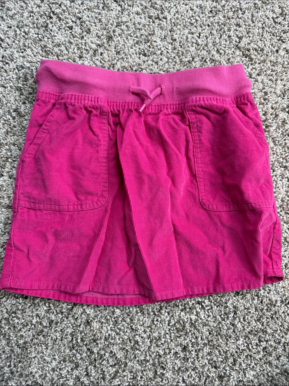 Carter's Hot Pink Corduroy Drawstring Skirt size 7